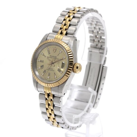 TUDOR Princess Oyster Date  YG bezel Cal.2671 Automatic Ladies Watch_863473 - Picture 2 of 9
